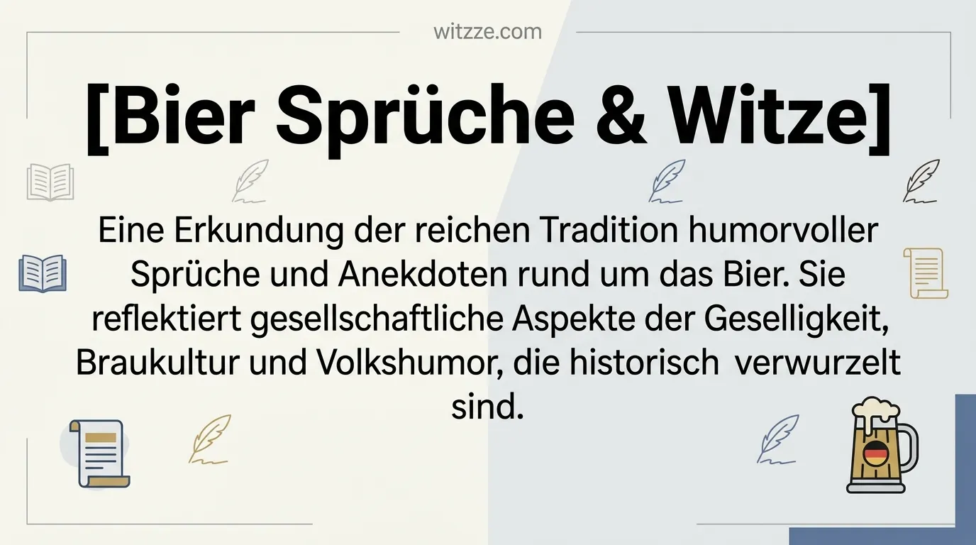 Bier Sprüche & Witze