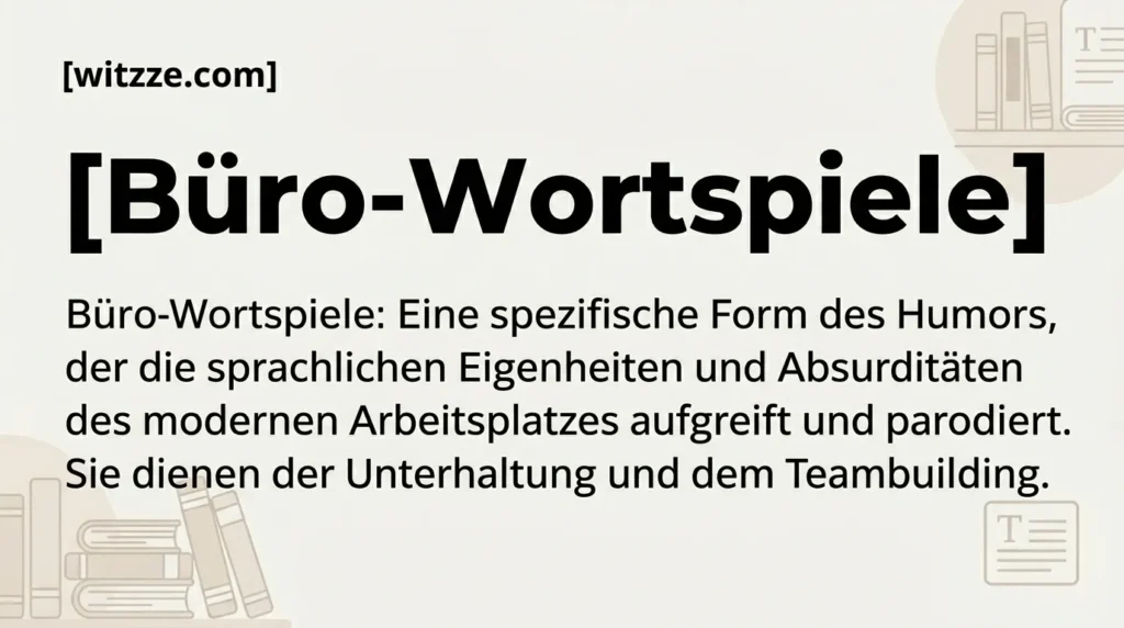 Büro-Wortspiele