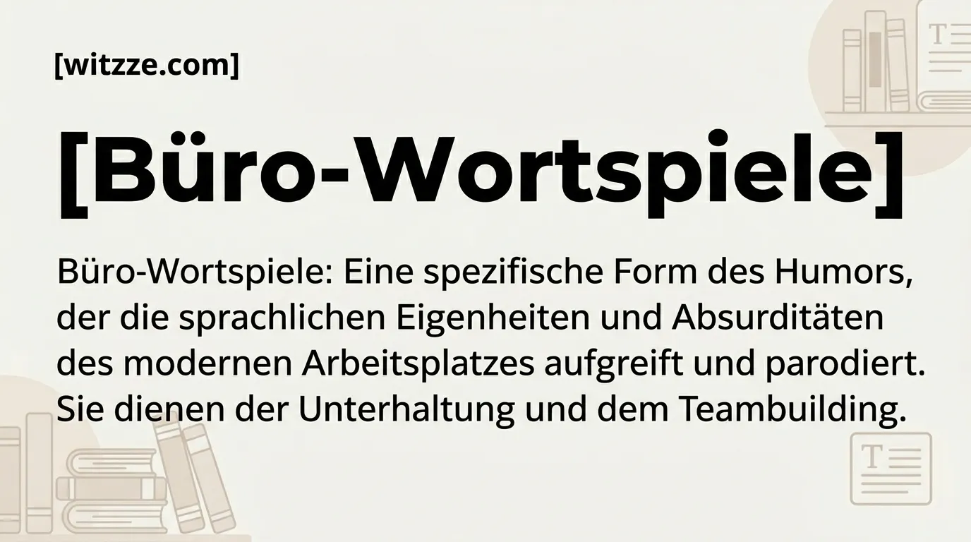 Büro-Wortspiele
