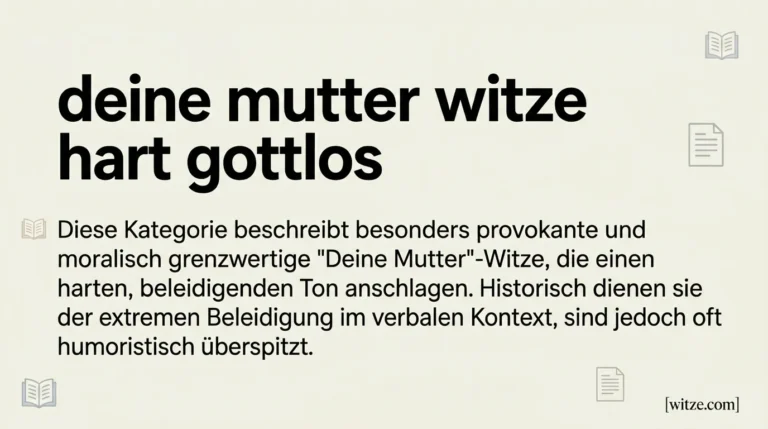 deine mutter witze hart gottlos