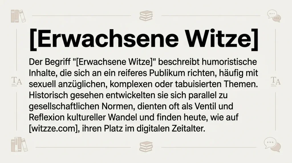 Erwachsene Witze