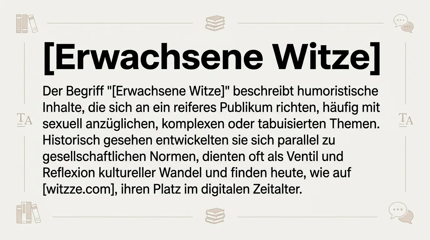 Erwachsene Witze