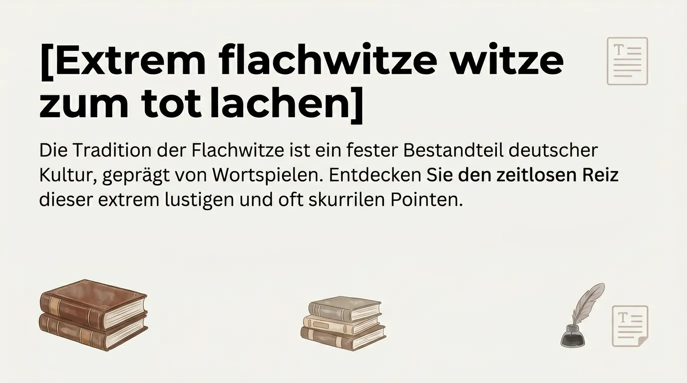 Extrem flachwitze witze zum totlachen