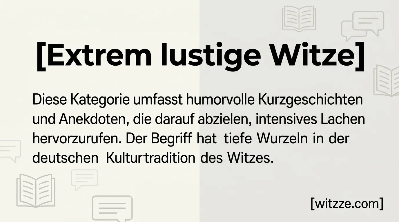 Extrem lustige Witze