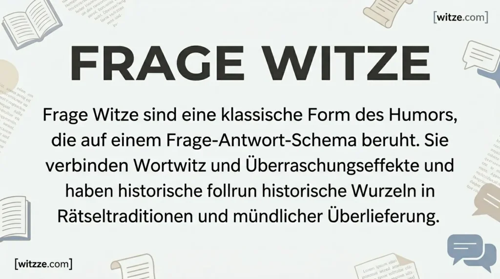 Frage Witze