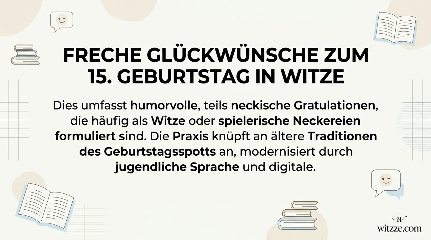 freche glļæ½ckwļæ½nsche zum 15 geburtstag in witze