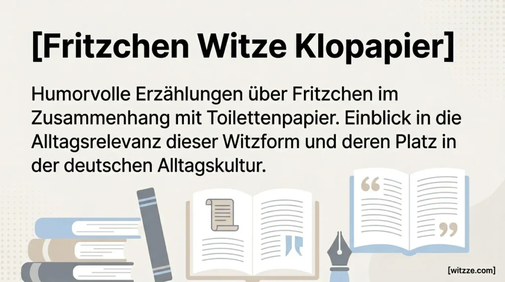 Fritzchen Witze Klopapier