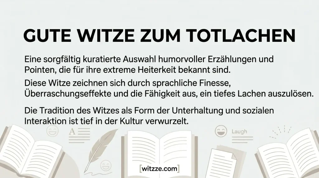 Gute Witze zum Totlachen