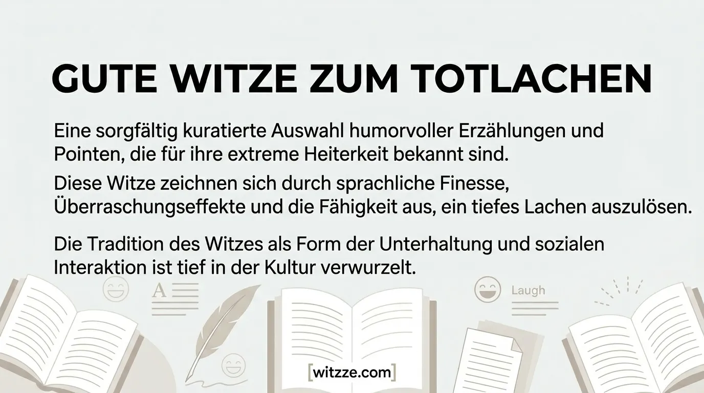 Gute Witze zum Totlachen