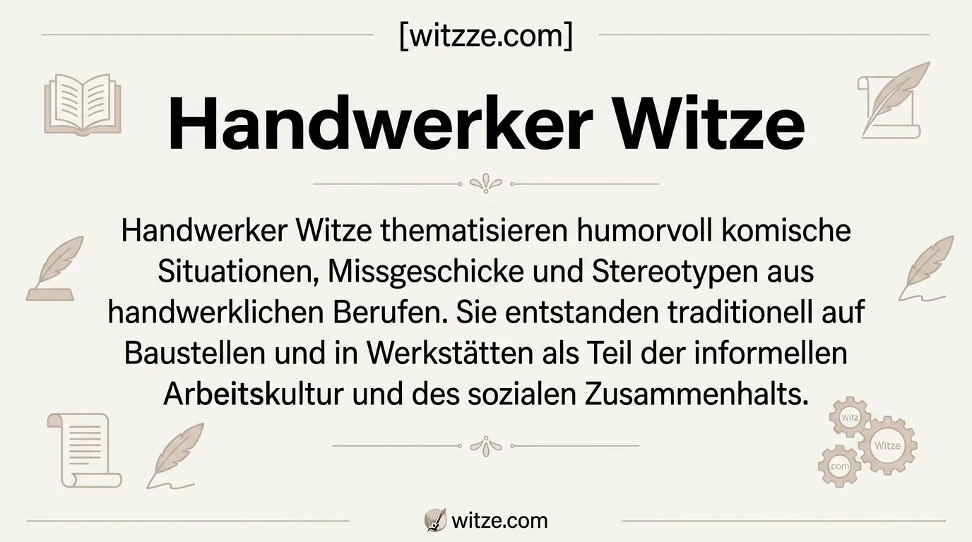 Handwerker Witze