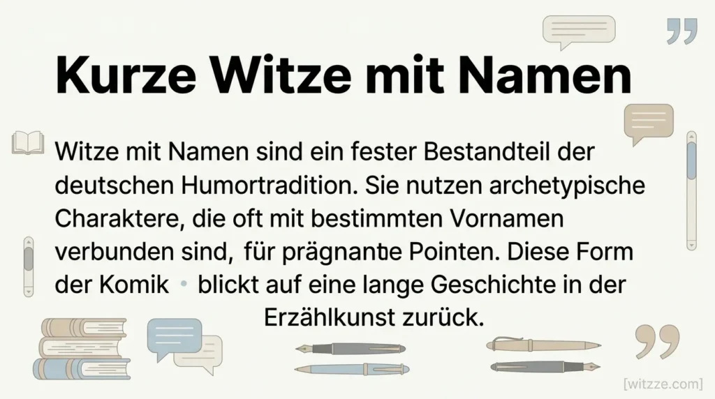 Kurze Witze mit Namen