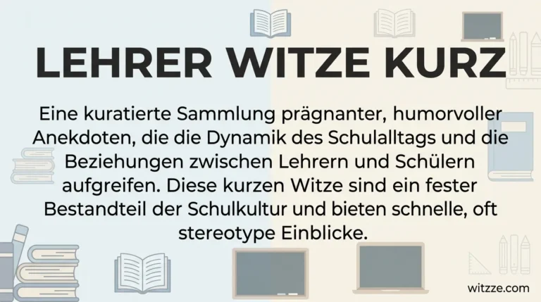 Lehrer Witze kurz