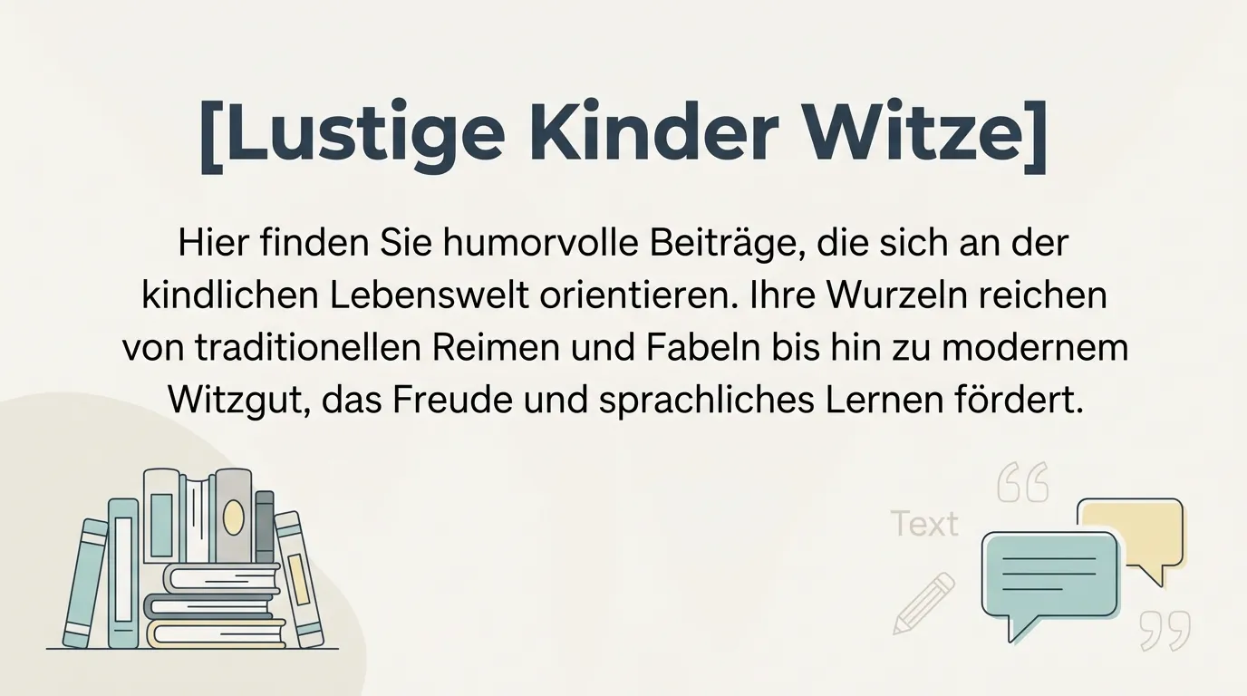 Lustige Kinder Witze