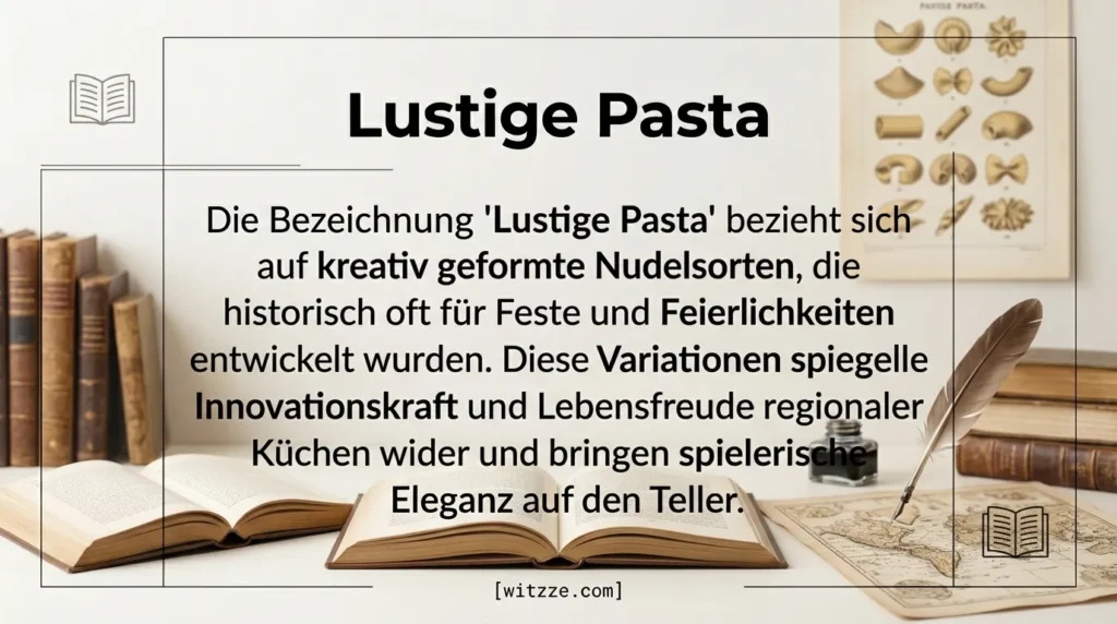 Lustige Pasta