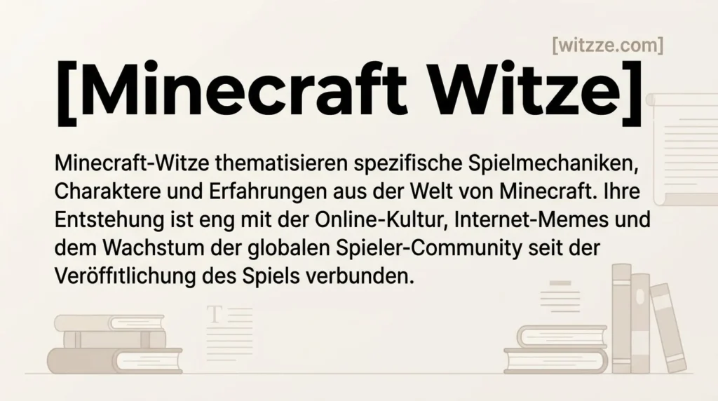 Minecraft Witze