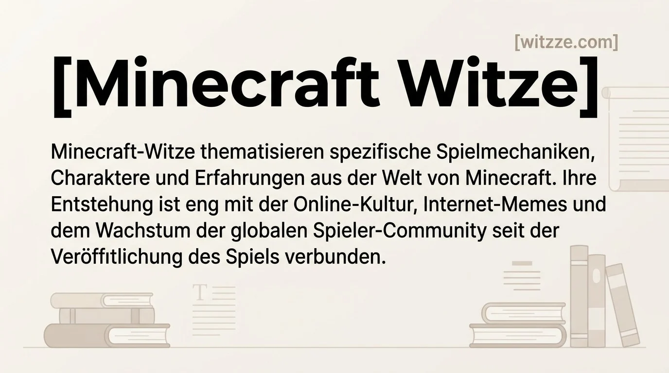 Minecraft Witze