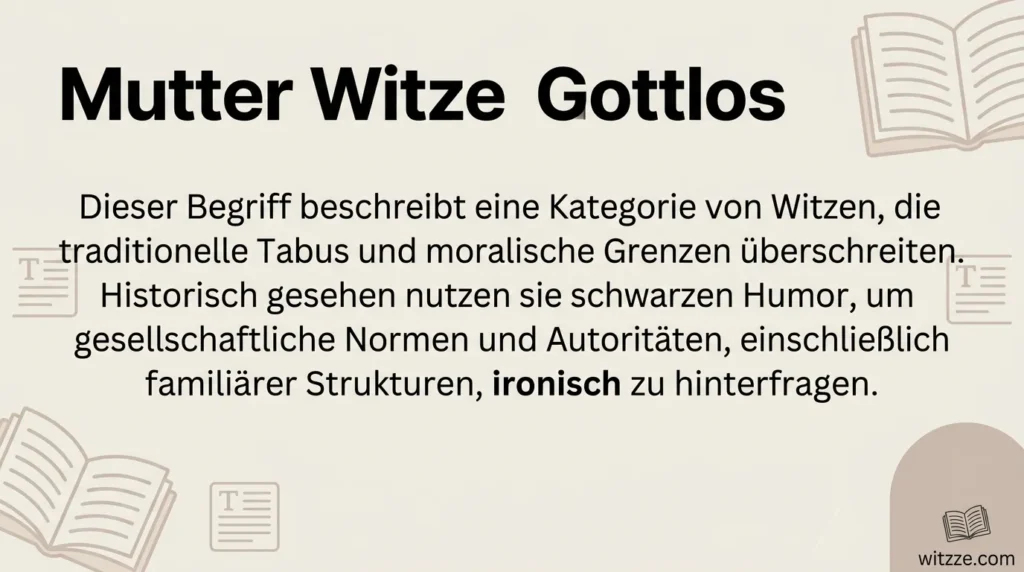 Mutter Witze Gottlos