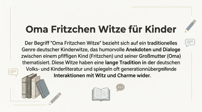 Oma Fritzchen Witze für Kinder