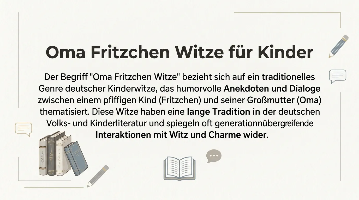 Oma Fritzchen Witze für Kinder