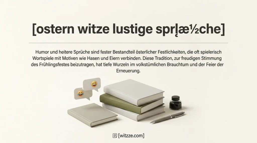ostern witze lustige sprļæ½che
