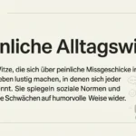 Peinliche Alltagswitze