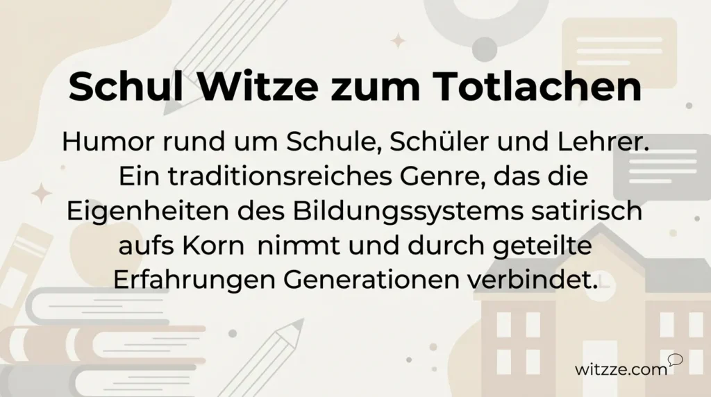 Schul Witze zum Totlachen