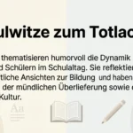 Schulwitze zum Totlachen