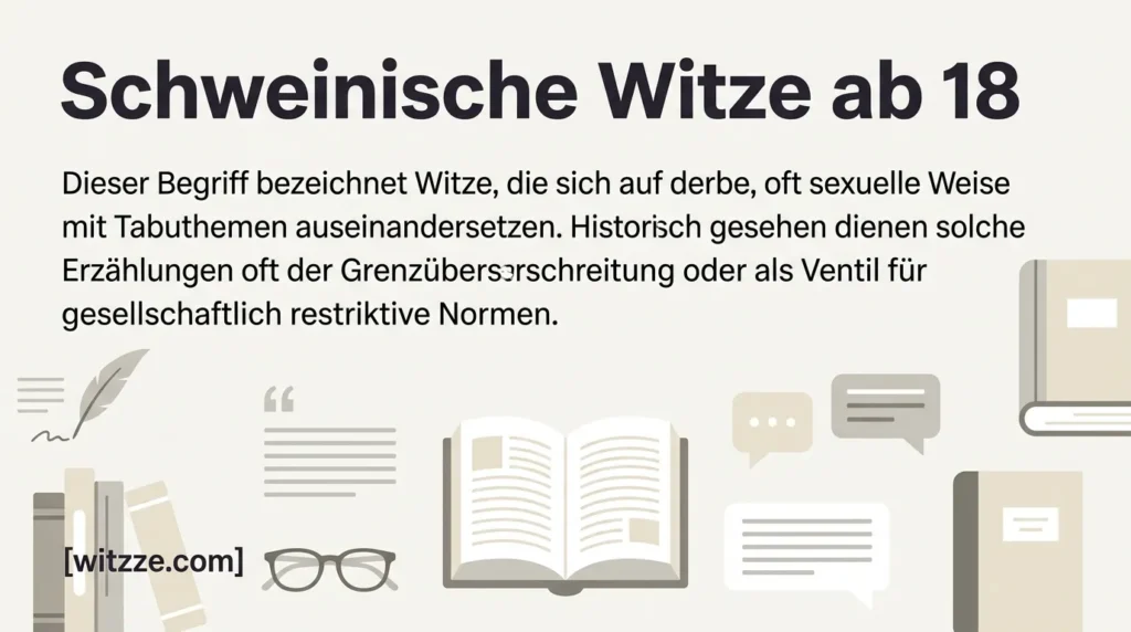 Schweinische Witze ab 18