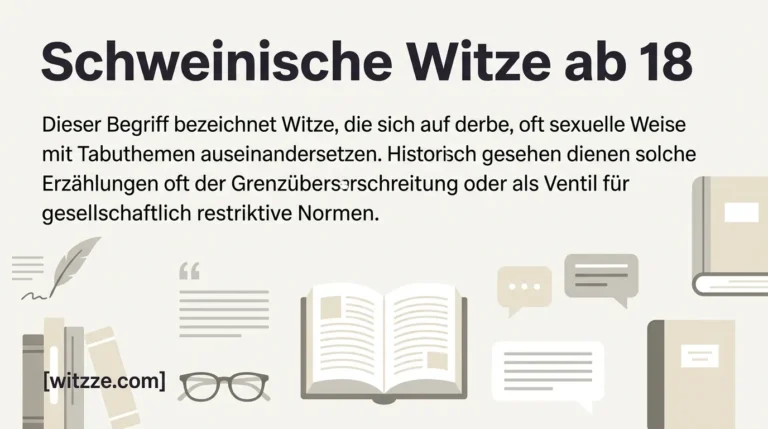 Schweinische Witze ab 18