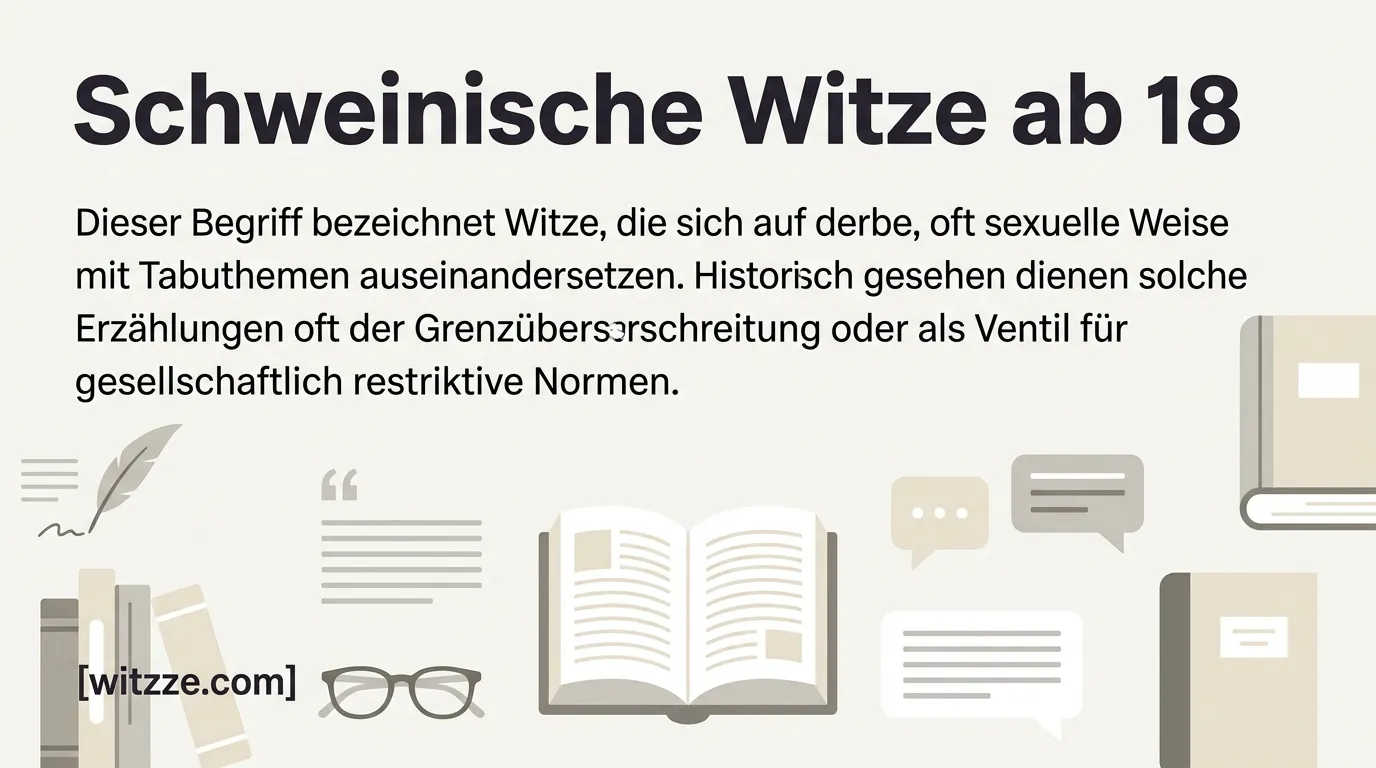 Schweinische Witze ab 18
