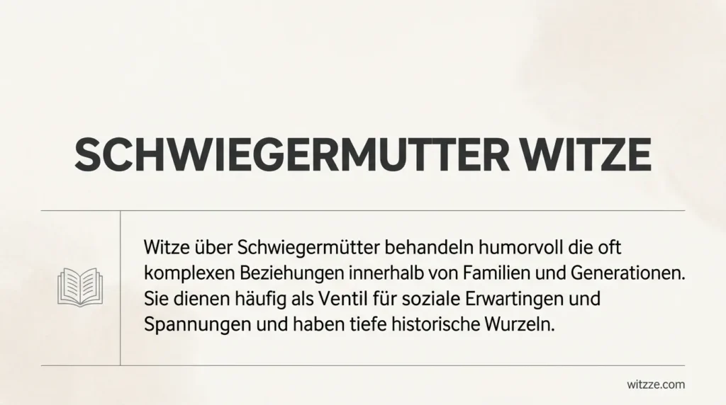 Schwiegermutter Witze