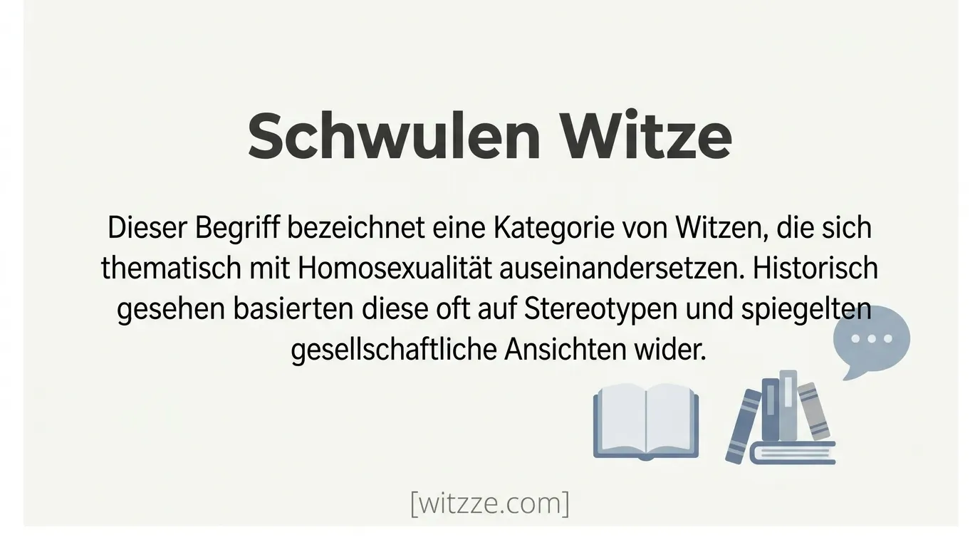 Schwulen Witze