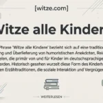 Witze alle Kinder