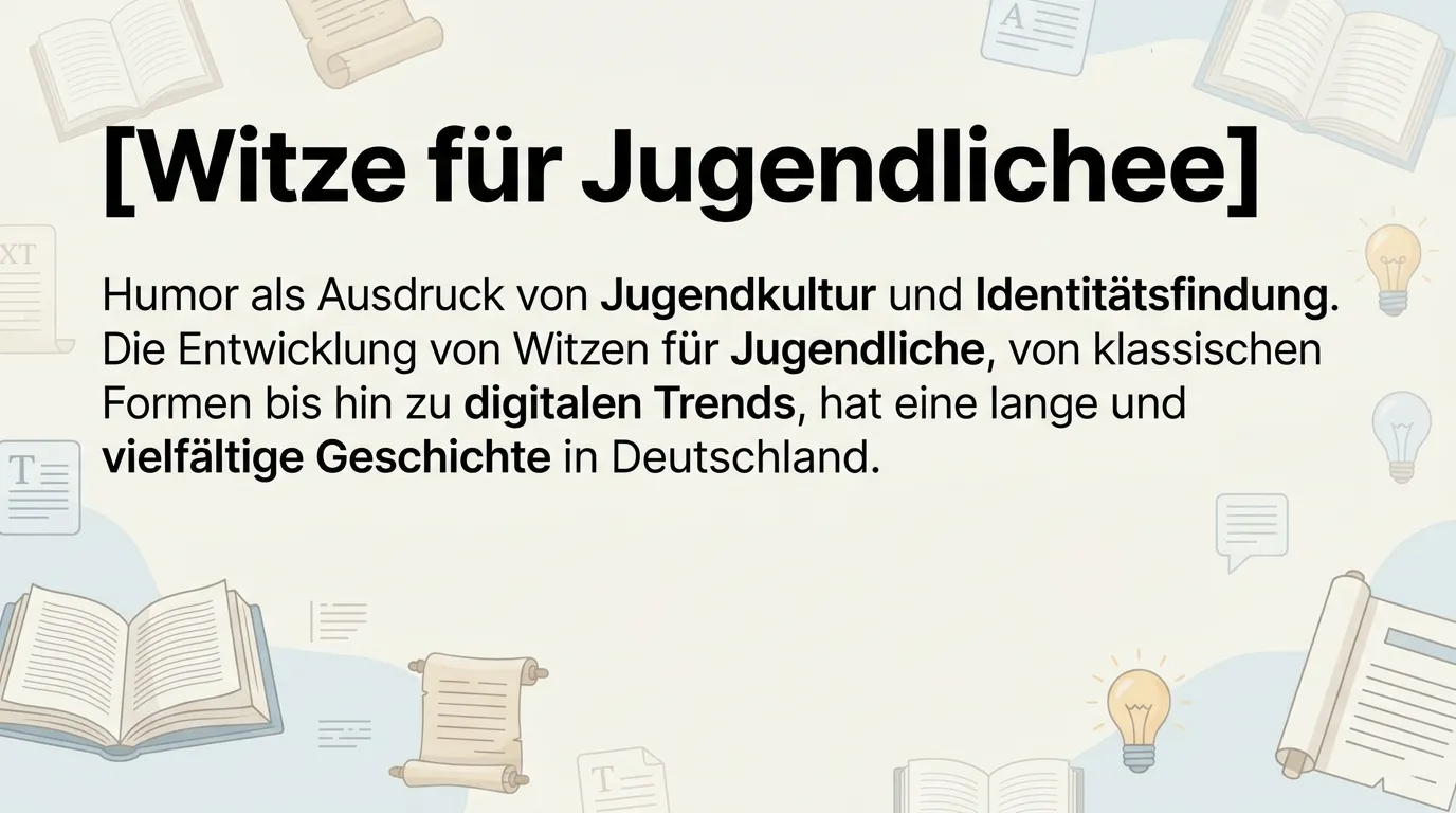 Witze für Jugendliche