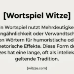 Wortspiel Witze