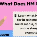 What Does HM Stand