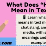 What Does “HU” Mean in Text