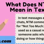 What Does NTM Mean in Text
