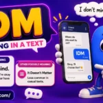 IDM Meaning in Text