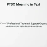 PTSO Meaning in Text