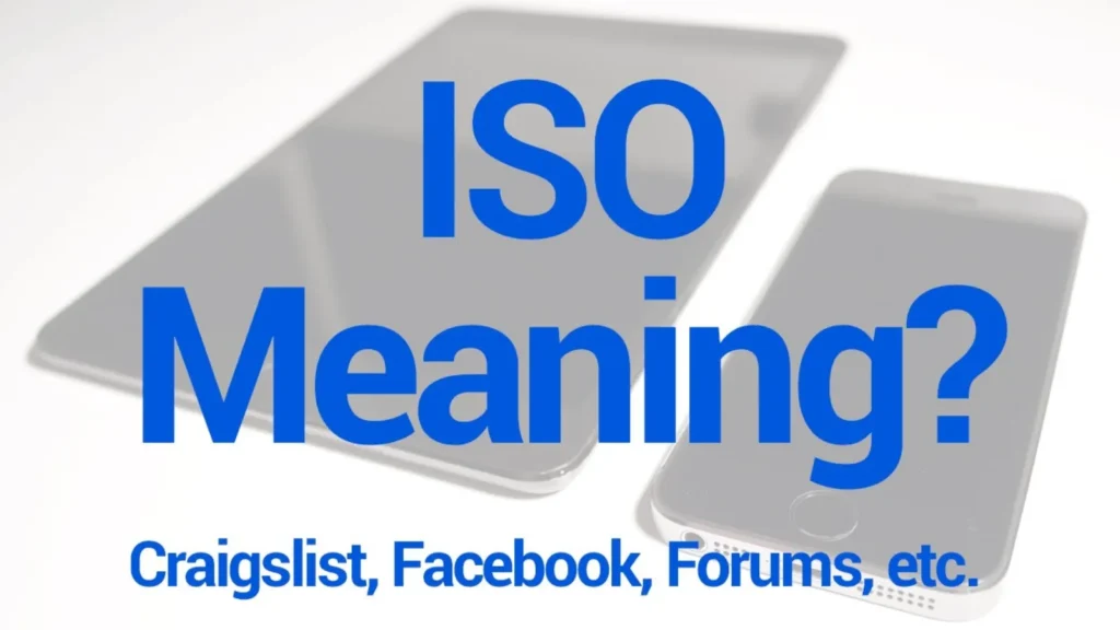 What Does ISO Mean on Facebook